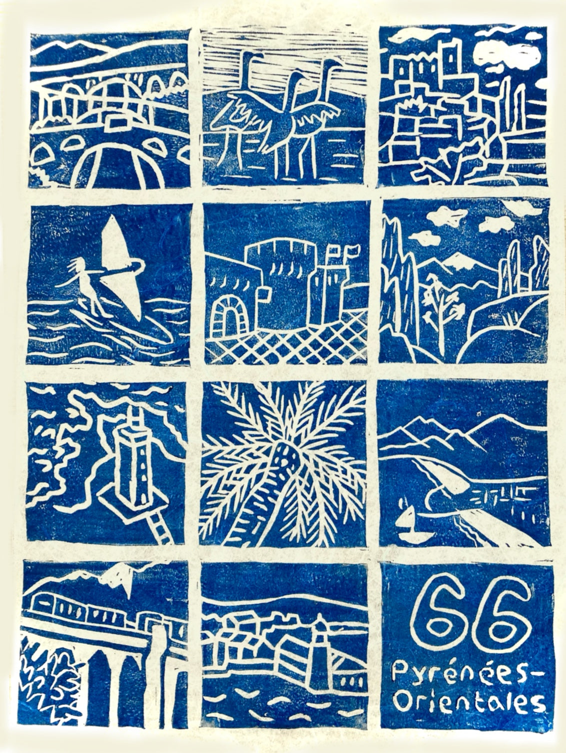 66 Lino Print