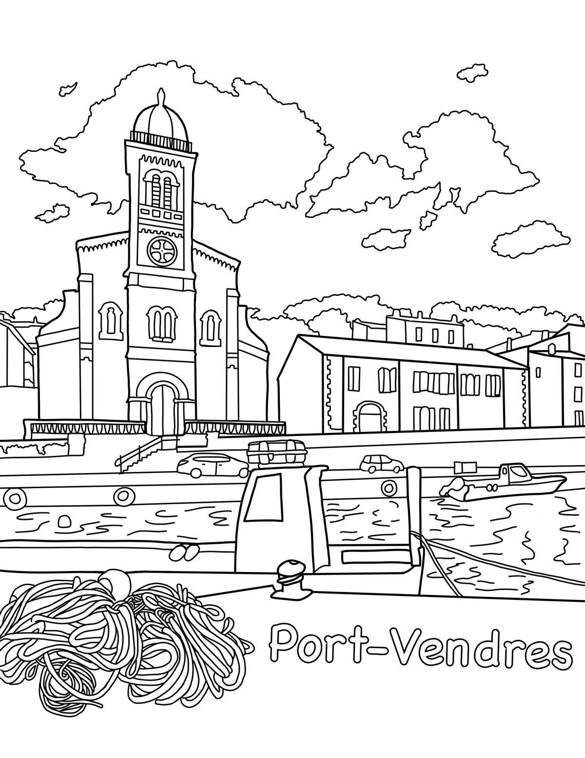 Colouring book of the Pyrénées-Orientales